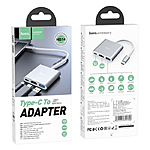  Hoco HB14 Easy use Type-C Adapter Type-C to USB3.0  HDMI  PD...