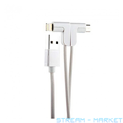  Hoco X12 2  1 One pull two L shape magnetic Micro USB plus...