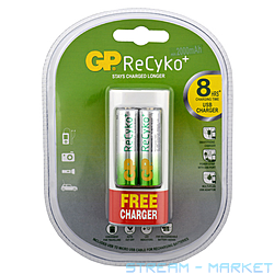   GP ReCyko U211 c USB 2  HR6 2000mh