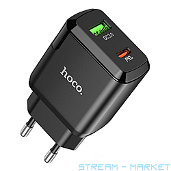    Hoco N5 Favor dual port PD20W  QC3.0 charger...
