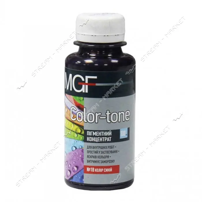 Пигмент для водоэмульсионной краски MGF Color-ton 18 100мл синий                                    