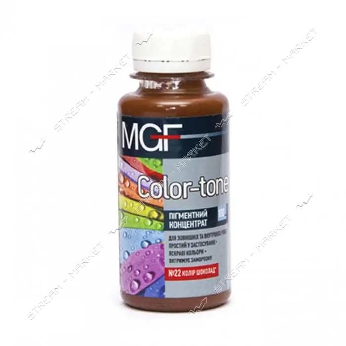 Пигмент для водоэмульсионной краски MGF Color-ton 22 100мл шоколад