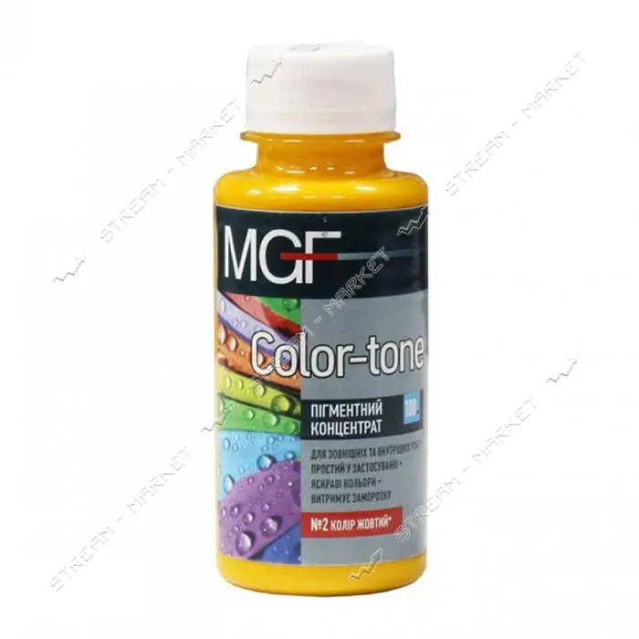 Пигмент для водоэмульсионной краски MGF Color-ton 2 100мл желтый