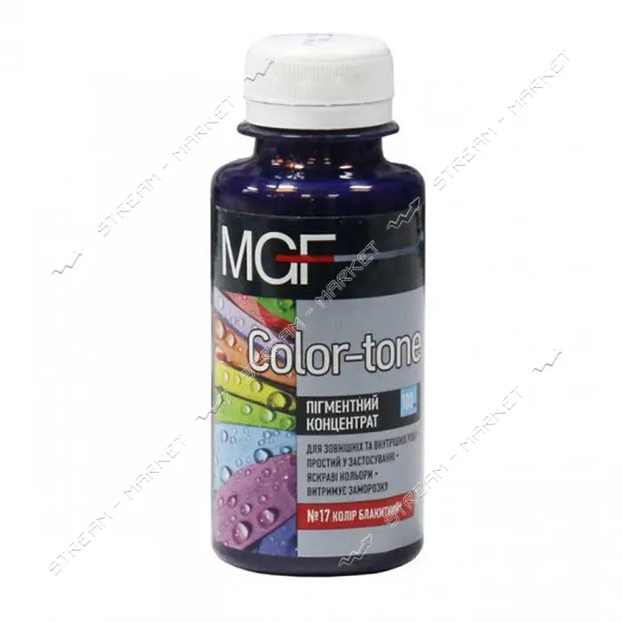 Пигмент для водоэмульсионной краски MGF Color-ton 17 100мл голубой