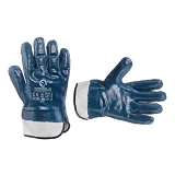 Перчатка маслостойкая Intertool SP-0001W 10.5" 120 пар синяя