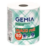 Бумажные полотенца Gemia Maxi Roll 2 слоя 80м 1шт 80м                                               