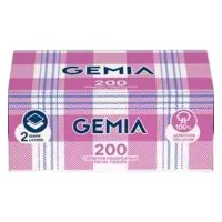 Серветки косметичні Gemia 2 шари 200 аркушів                                                        