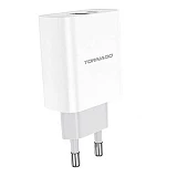 Сетевое зарядное устройство Tornado TD-18 USB плюс 2 USB-C/20W PD плюс QC3.0 белое                  