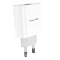 Сетевое зарядное устройство Tornado TD-18 USB плюс 2 USB-C/20W PD плюс QC3.0 белое                  