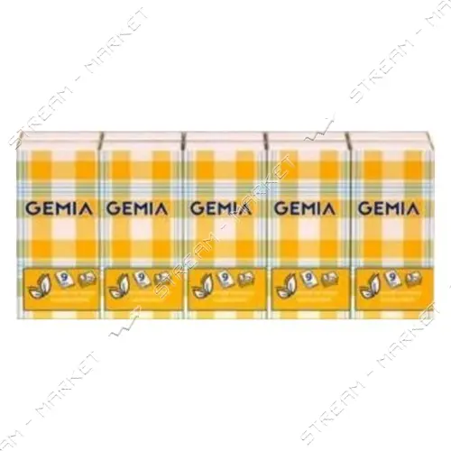 Носові хустки Gemia без аромату 3-шарові 10шт