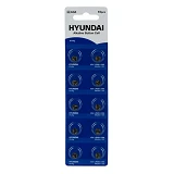 Батарейка Hyundai часовая щелочная AG4/177 круглая на блистере 10шт