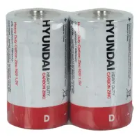 Батарейка Hyundai солевая R20 большой бочонок 2шт                                                   