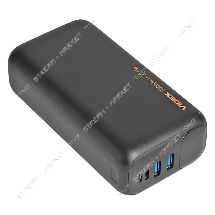 Портативное зарядное устройство Videx VPB-297 30000mAh 22.5W черный