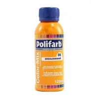 Пигмент для водоэмульсионной краски Polifarb Color Mix 6 120мл апельсиновый                         