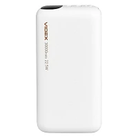 Портативное зарядное устройство Videx VPB-297 30000mAh 22.5W белый                                  