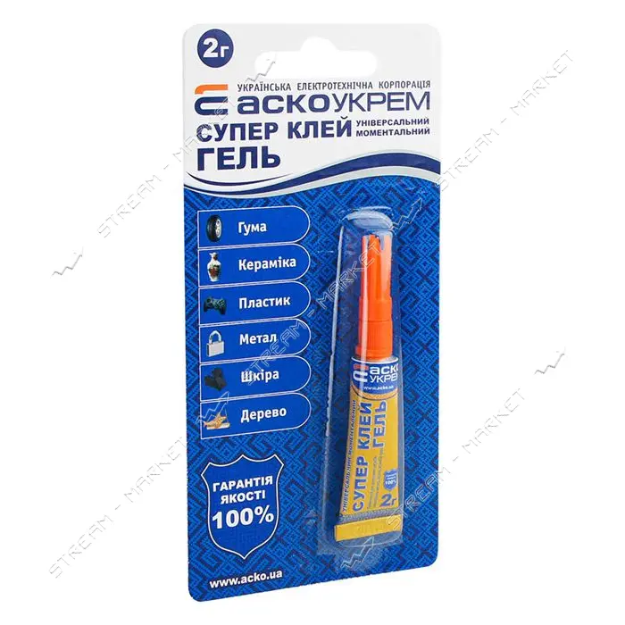 Супер клей гель Аско блистер 2г                                                                     