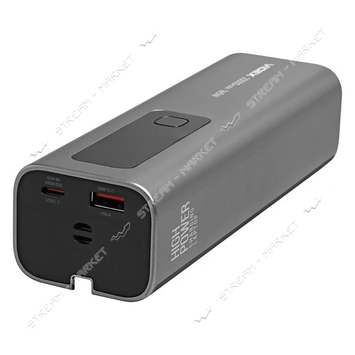 Портативное зарядное устройство Videx VPB-366 20000mAh PD100W серый