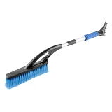 Щетка автомобильная со скребком MasterTool 84-0022 телескопическая ручка L760-940 мм 100мм