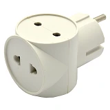 Тройник без заземления SVT Electric SVT-7366 10/16А 250V белый