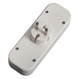 Тройник SVT Electric SVT-7373 вертикальный без заземления 16А 250V белый                            