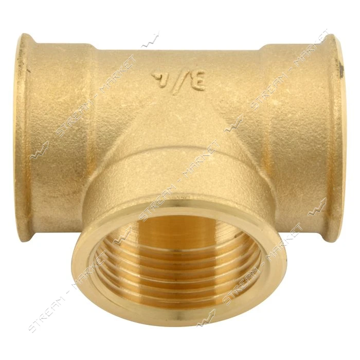 Тройник Nikiforoff латунь 3/4"В-3/4"В-3/4"В FTN