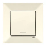 Выключатель Viko 0219 Meridian с подсветкой крем