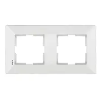 Рамка двухместная Viko 9002 Meridian горизонтальная белая                                           
