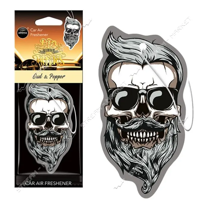 Ароматизатор Aroma Car Cellulose Dia De Los Muertos Oud and Pepper Skull                            
