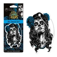 Ароматизатор Aroma Car Cellulose Dia De Los Muertos Biue Diamond Girl                               