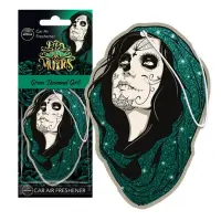 Ароматизатор Aroma Car Cellulose Dia De Los Muertos Green Diamond Girl                              