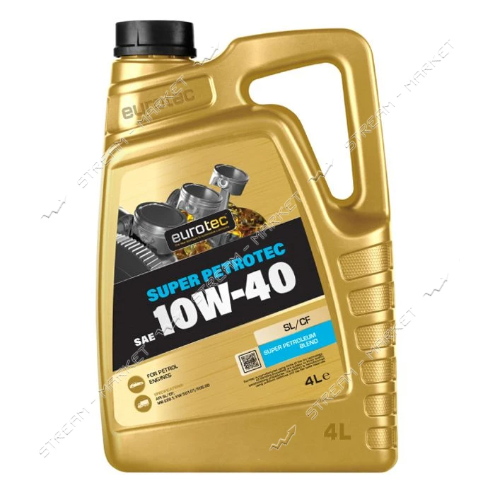 Масло моторное Eurotec Super Petrotek 10W-40 SL/CF 4л