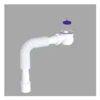 Сифон для низкого душ поддона AVT 1 1/2"х40 с гибкой трубкой 40х40/50