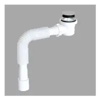 Сифон для низкого душ поддона AVT 1 1/2"х40 клик клак с гибкой трубкой 40х40/50