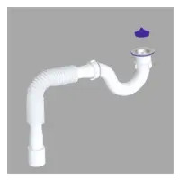 Сифон для душ поддона AVT прямоточный 1 1/2"х40 с гибкой трубкой 40х40/50                           