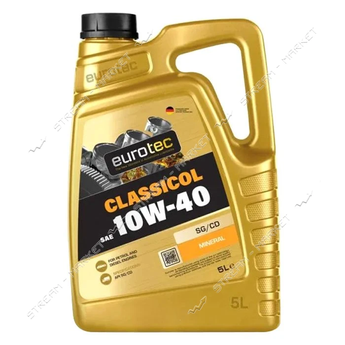 Масло моторное Eurotec Classicol 10W-40 SG/CD 4л                                                    