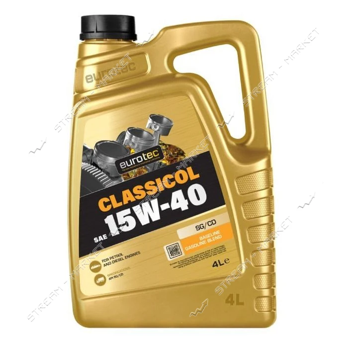 Масло моторное Eurotec Classicol 15W-40 SG/CD 1л                                                    