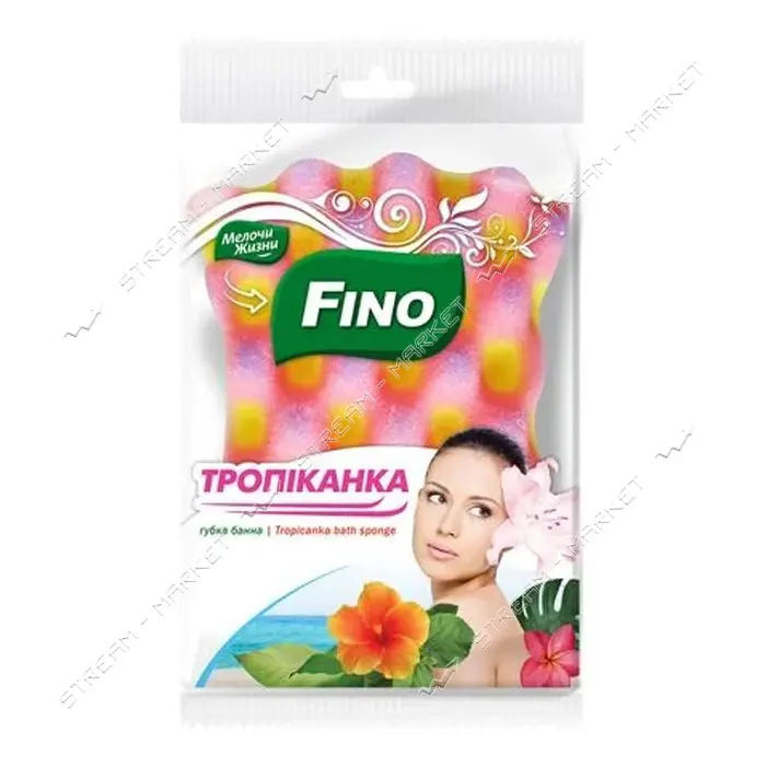 Губка банная FINO Тропиканка