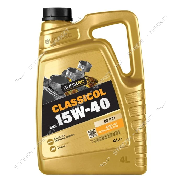Масло моторное Eurotec Classicol 15W-40 SG/CD 5л