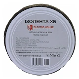 Изолента х/б 20м черная