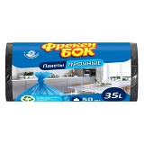 Пакеты для мусора Фрекен Бок черныe 35л 50шт
