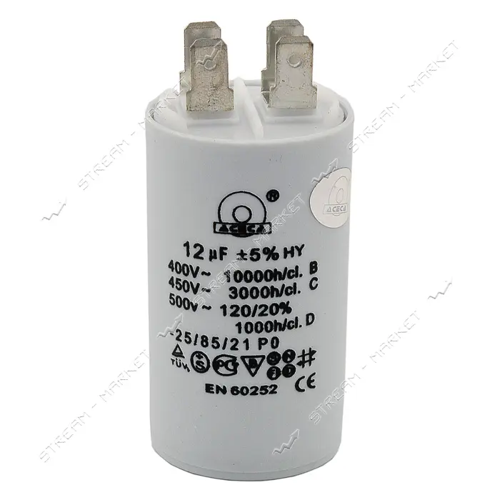 Конденсатор СВВ-60 12 мкФ 450 V без болта плюс 4 клеммы