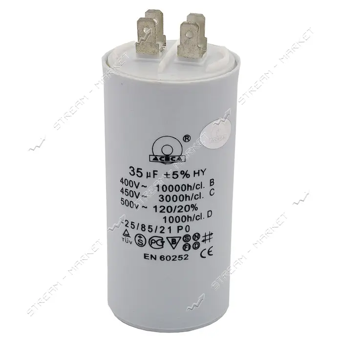 Конденсатор СВВ-60 35 мкФ напряжение 450 V без болта плюс 4 клеммы