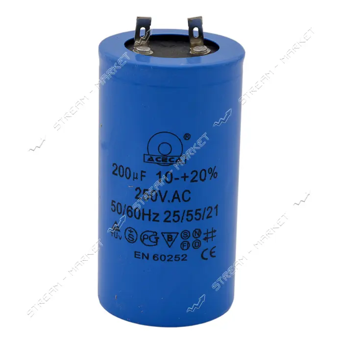 Конденсатор CD60 200 мкФ напряжение 330 V без болта плюс 2 клеммы                                   