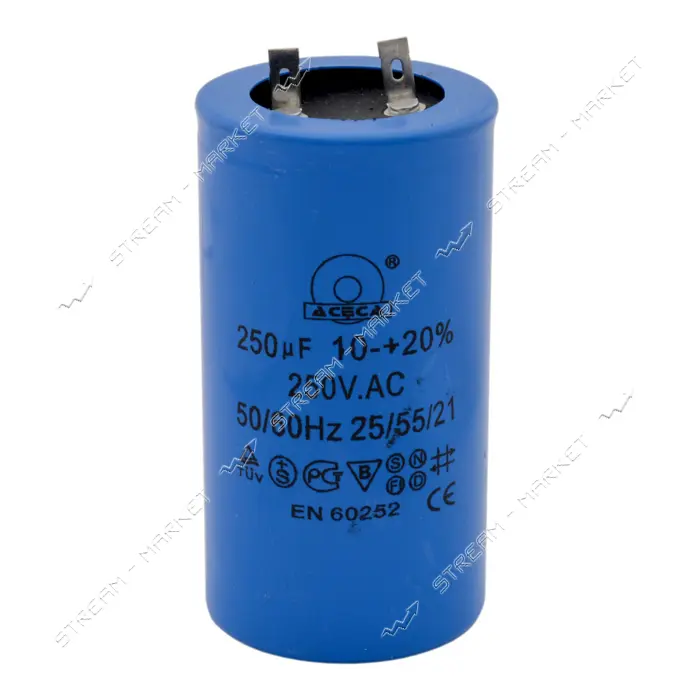 Конденсатор CD60 250мкФ напряжение 330V без болта плюс 2 клеммы