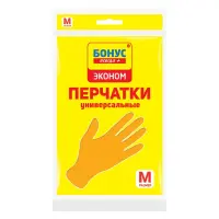 Перчатки резиновые Бонус универсальные М эконом                                                     