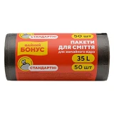 Пакет для мусора Бонус черный 35л 50шт