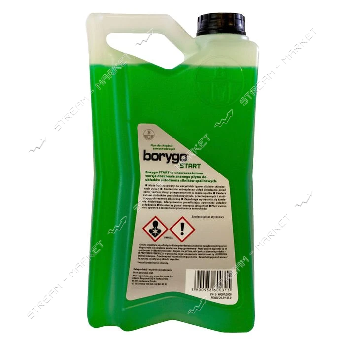 Антифриз Borygo Start -35 5л зеленый                                                                
