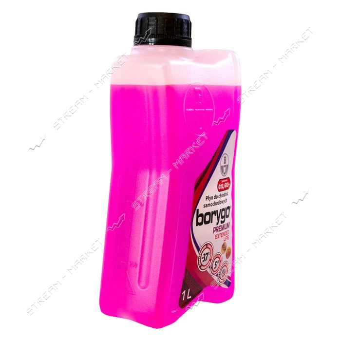 Антифриз Borygo Premium -37 G12/G12 плюс 1л красный