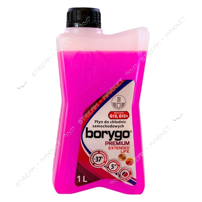 Антифриз Borygo Premium -37 G12/G12 плюс 1л красный