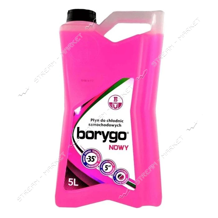 Антифриз Borygo Premium -37 G12/G12 плюс 5л красный